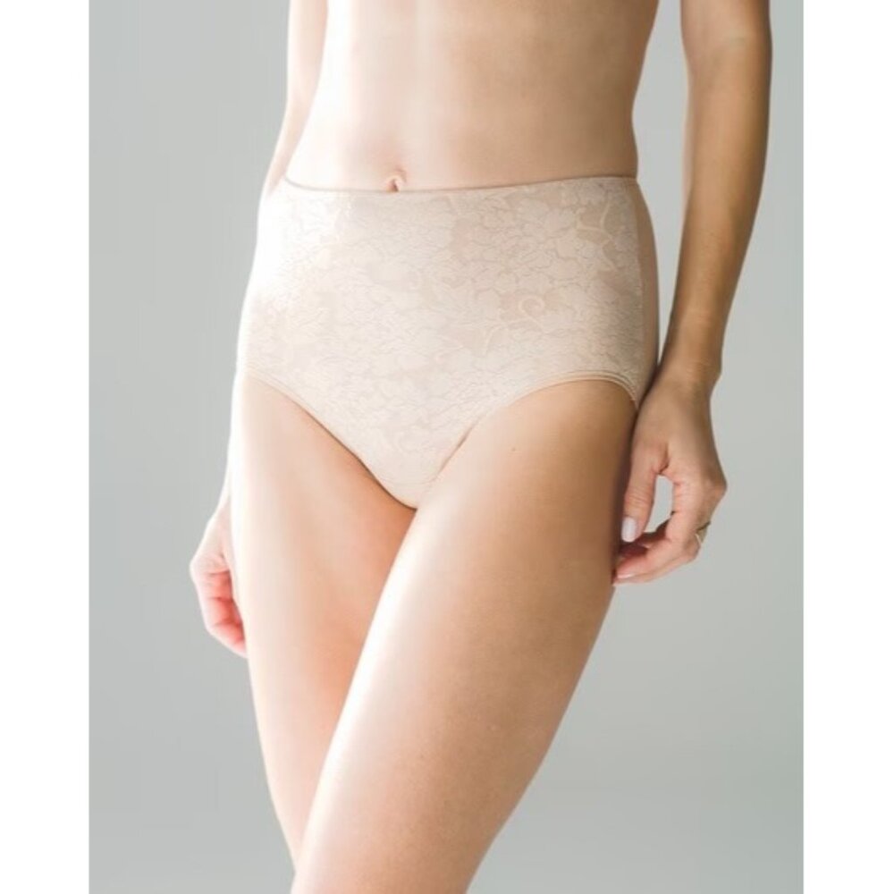Soma Modern Brief Vintage Floral Light Nude‎ Small